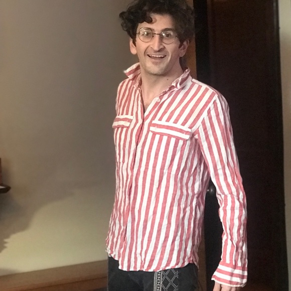 J. Crew Other - J Crew Striped Two Pocket Button Front Shirt